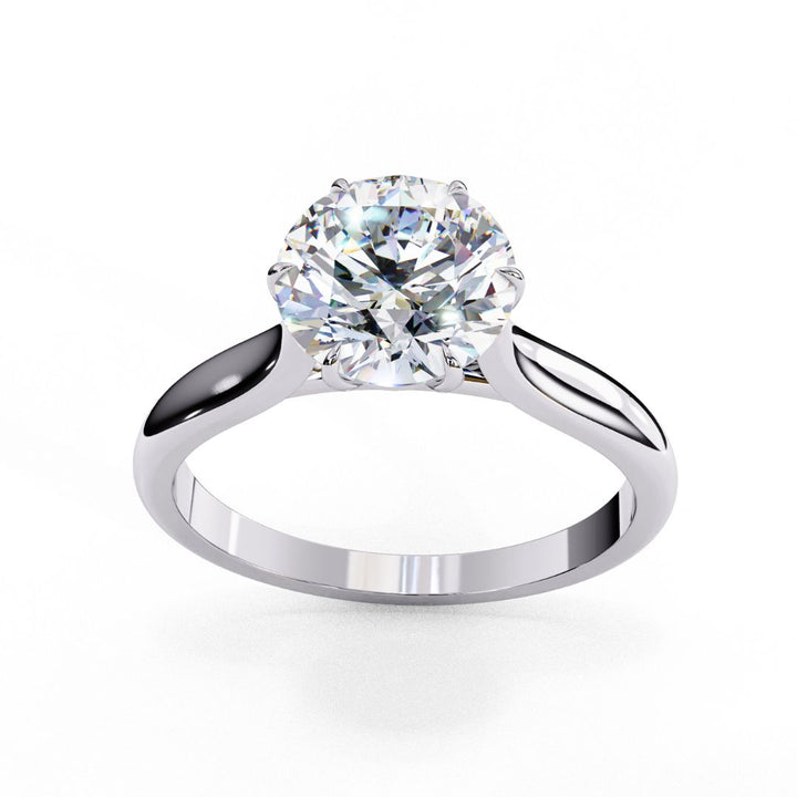 Round-Cut Solitaire Diamond Ring