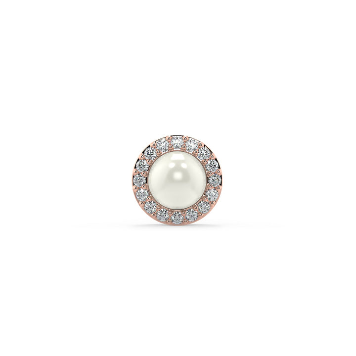 Elegant Pearl Halo Earrings