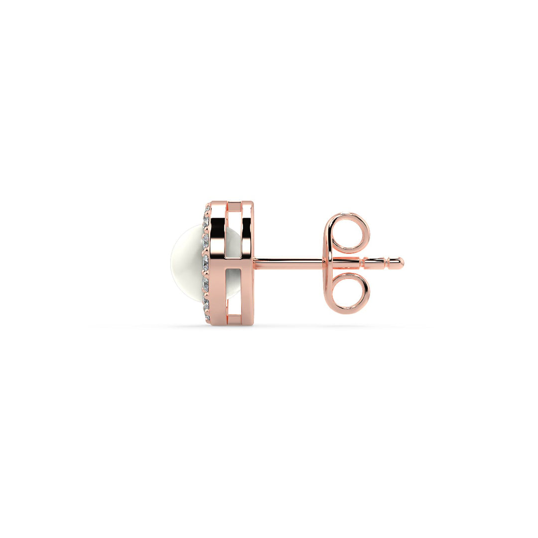 Elegant Pearl Halo Earrings