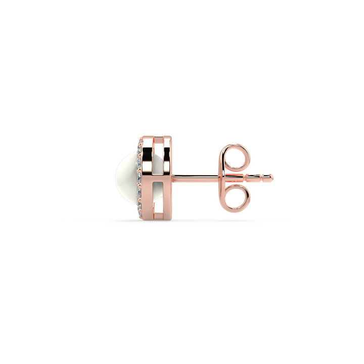 Elegant Pearl Halo Earrings
