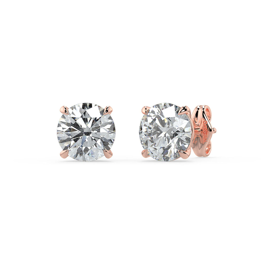 Brilliant Round-Cut Diamond Stud Earrings