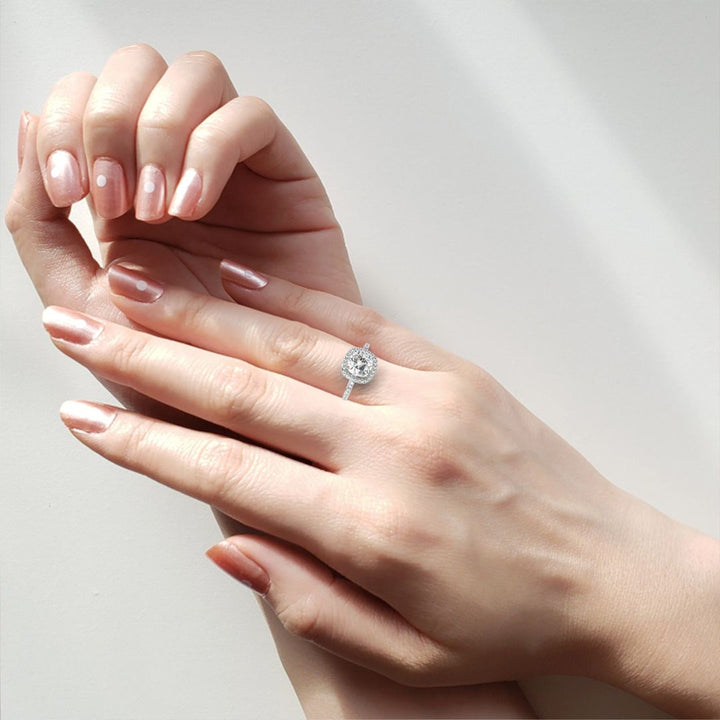 Cushion Cut Lab-Grown Diamond Ring