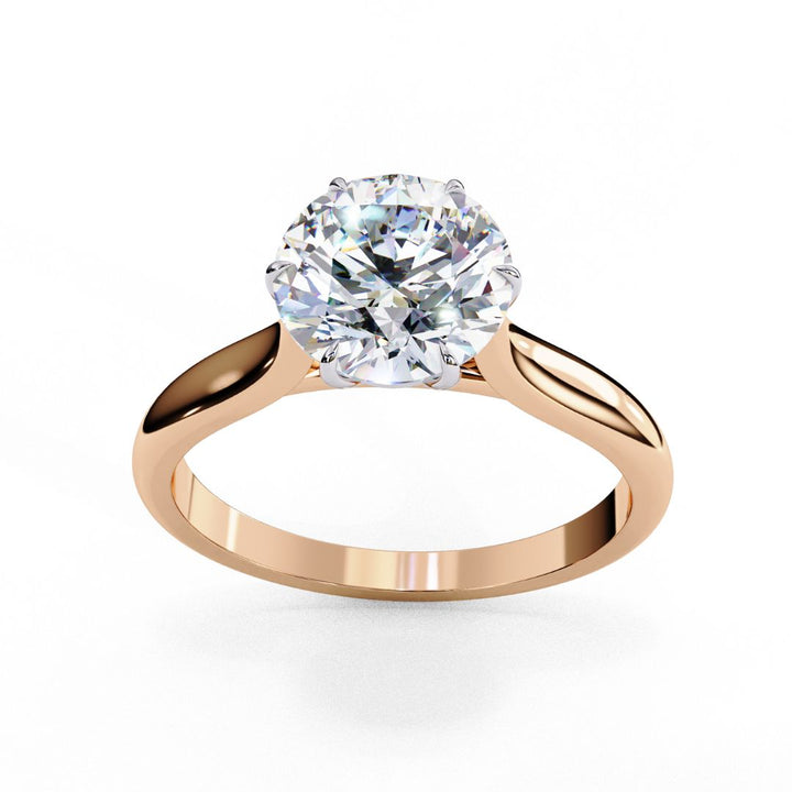 Round-Cut Solitaire Diamond Ring