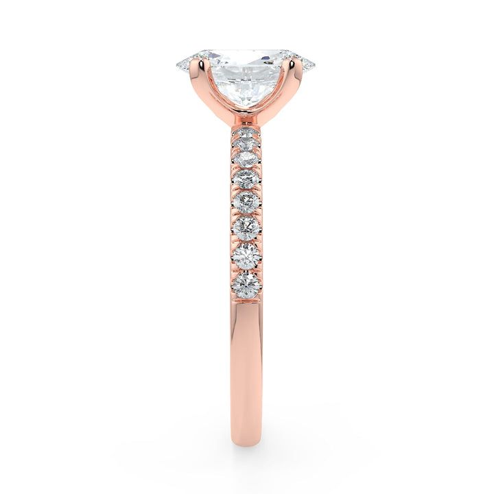 Oval-Cut Solitaire Diamond Ring