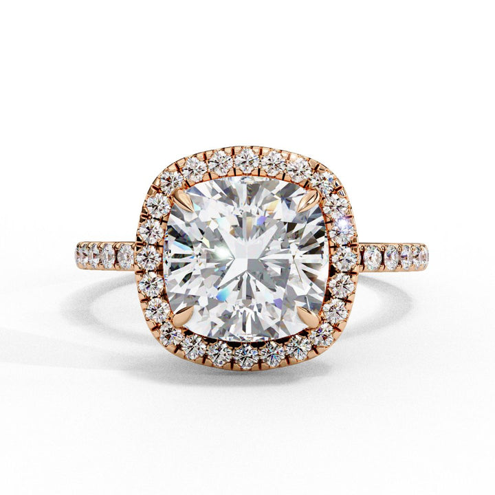 Cushion Cut Lab-Grown Diamond Ring