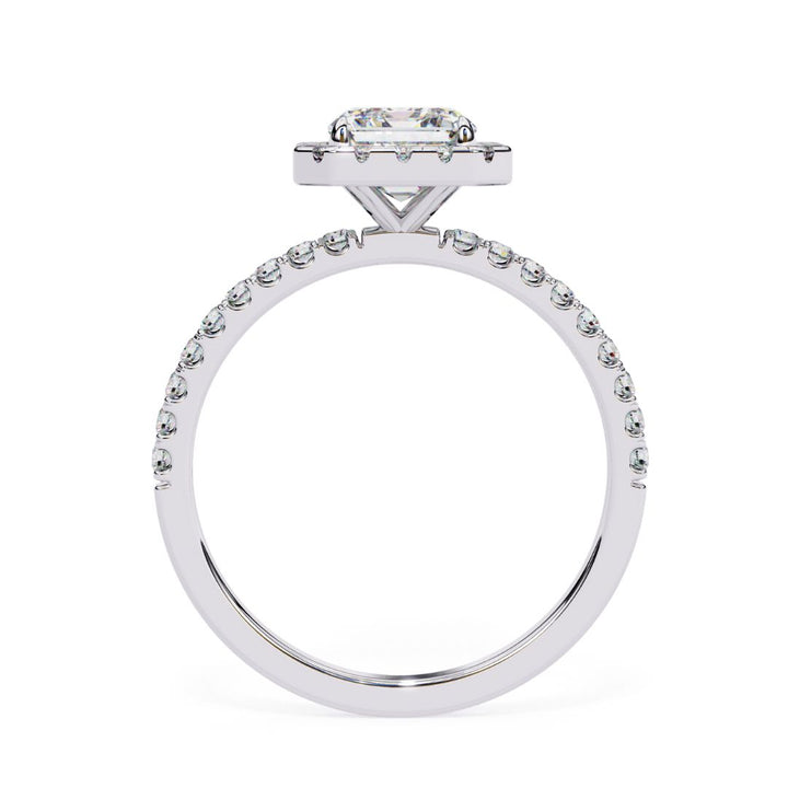 Radiant Cut Halo Lab-Grown Diamond Ring