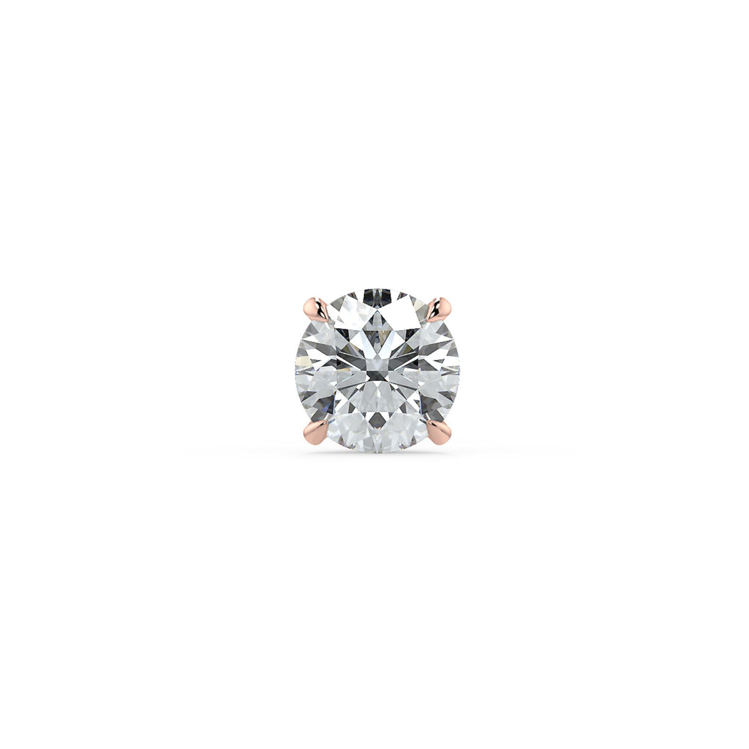 Brilliant Round-Cut Diamond Stud Earrings