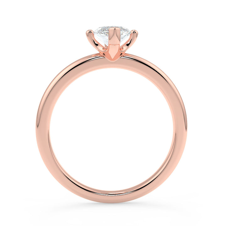 Marquise-Cut Solitaire Diamond Ring