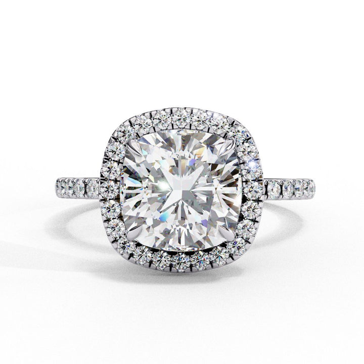Cushion Cut Lab-Grown Diamond Ring