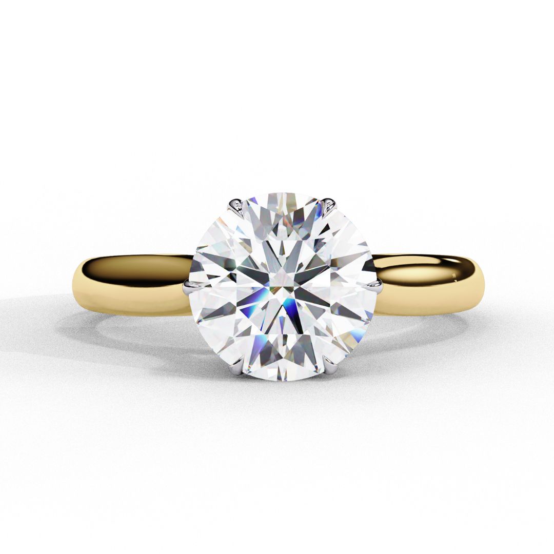 Round-Cut Solitaire Diamond Ring