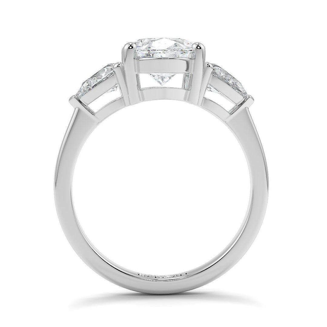 Oval-Pear Trilogy Lab-Grown Diamond Ring
