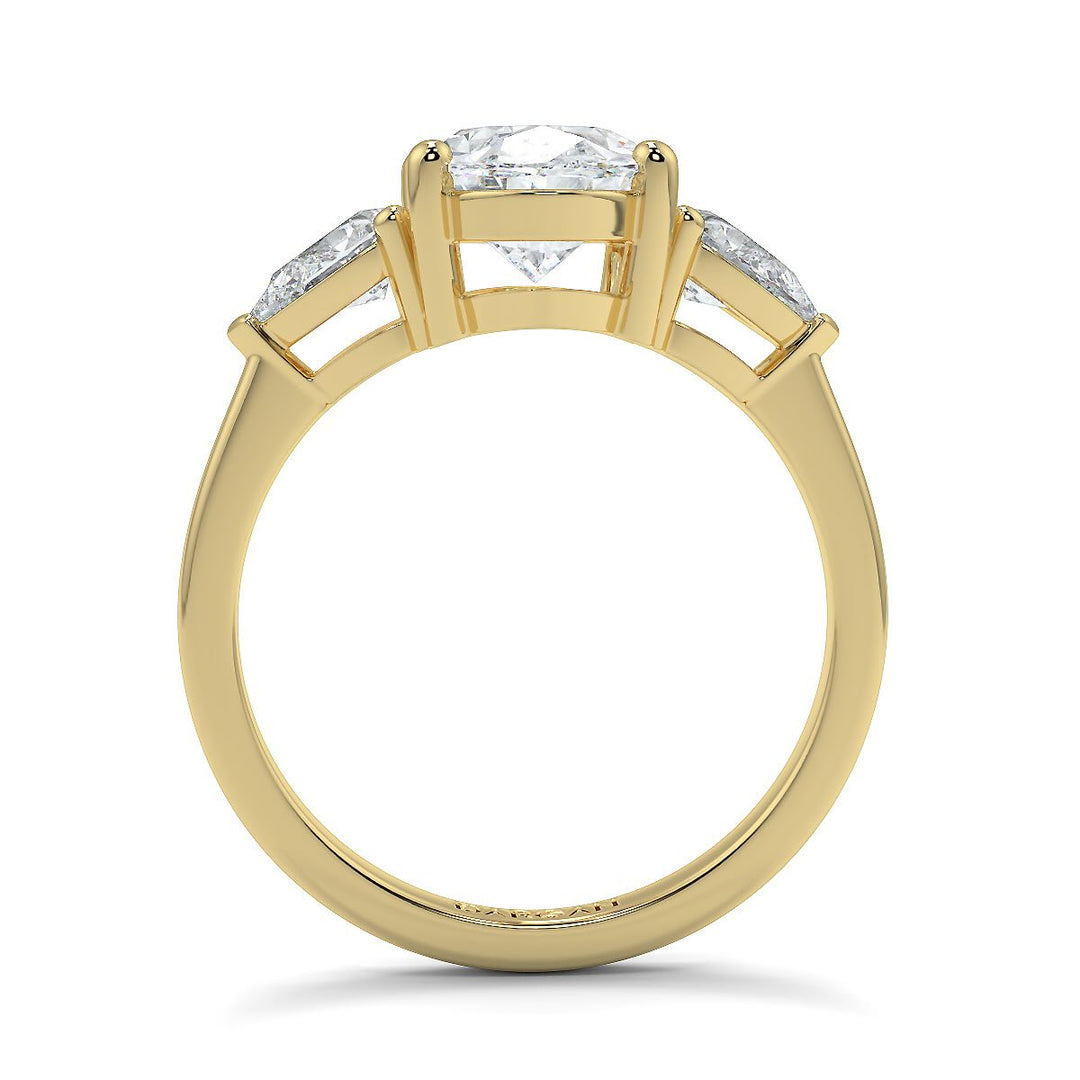 Oval-Pear Trilogy Lab-Grown Diamond Ring