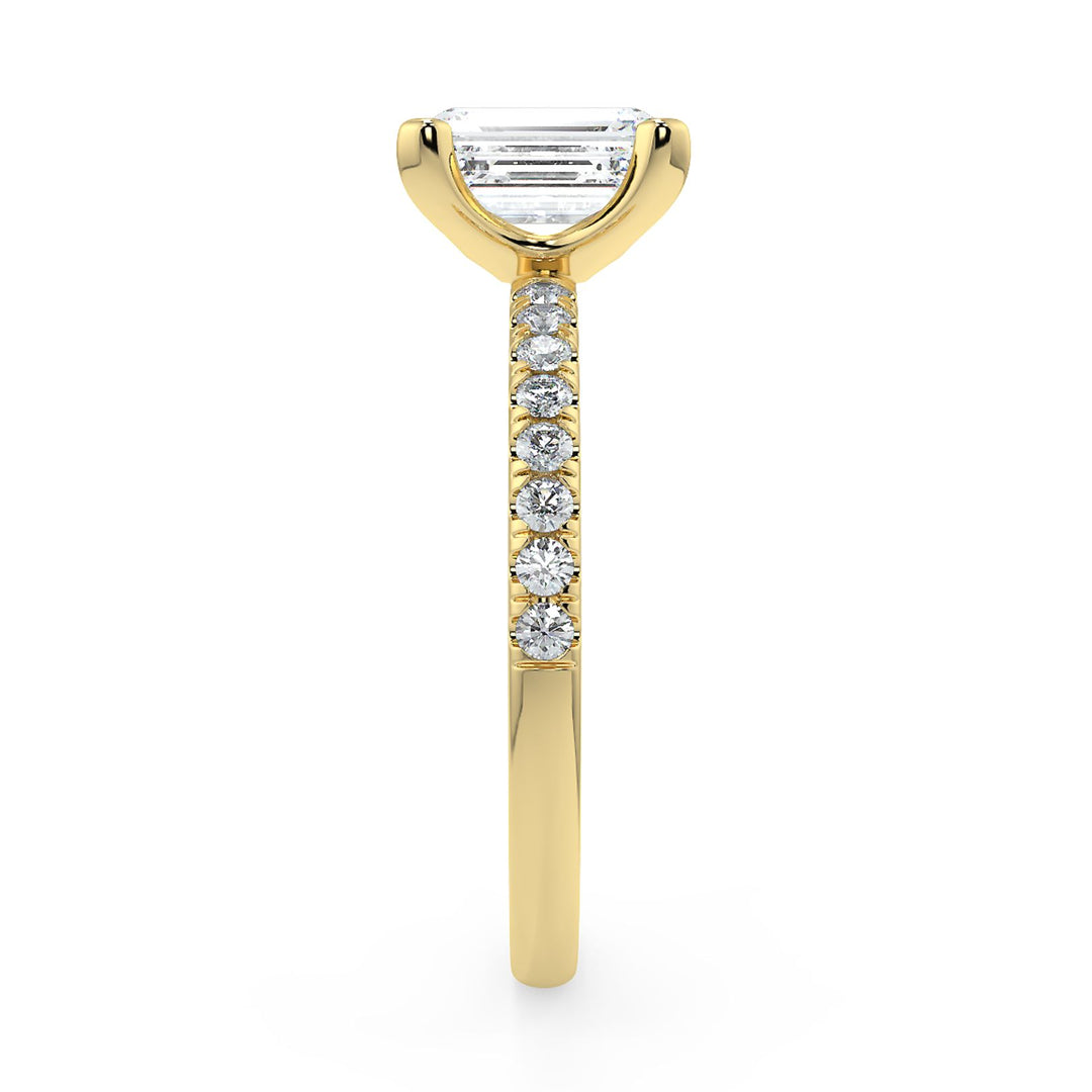 Emerald-Cut Solitaire Diamond Ring