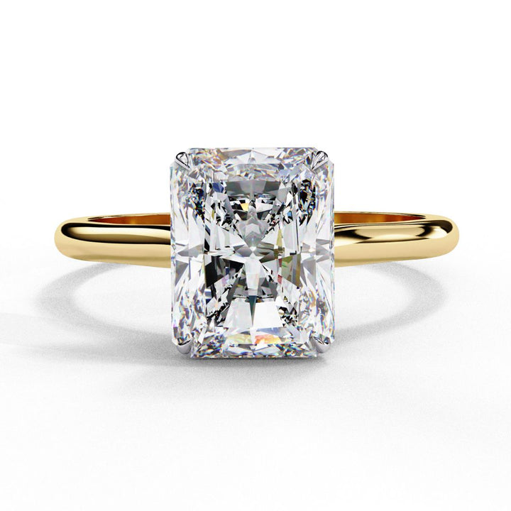 Radiant-Cut Solitaire Diamond Ring