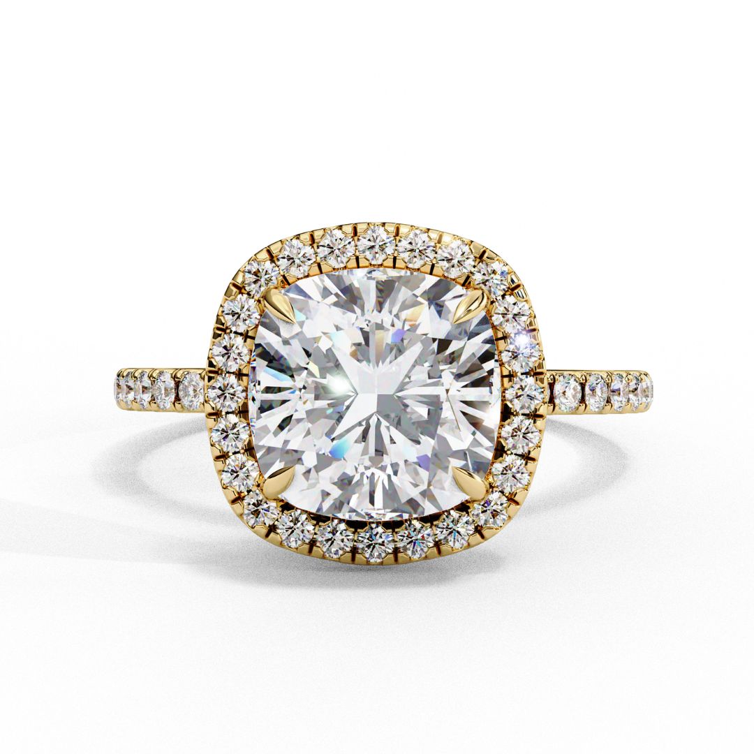 Cushion Cut Lab-Grown Diamond Ring