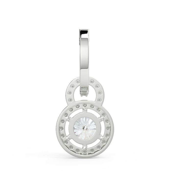 Halo Lab-Grown Diamond Drop Earrings