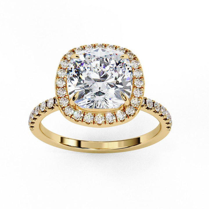 Cushion Cut Lab-Grown Diamond Ring