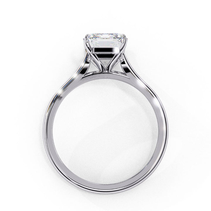Radiant-Cut Solitaire Diamond Ring