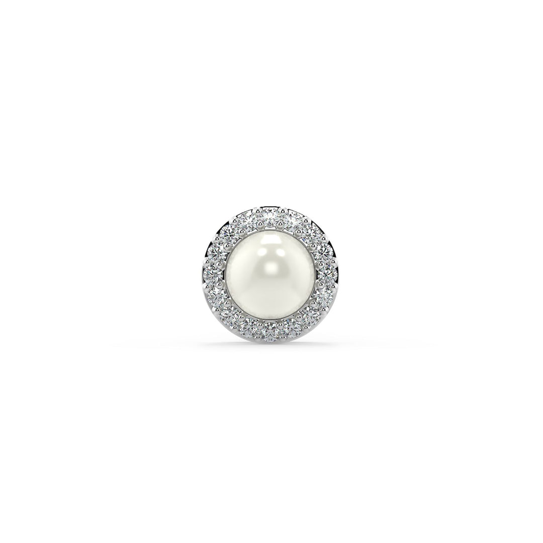 Elegant Pearl Halo Earrings