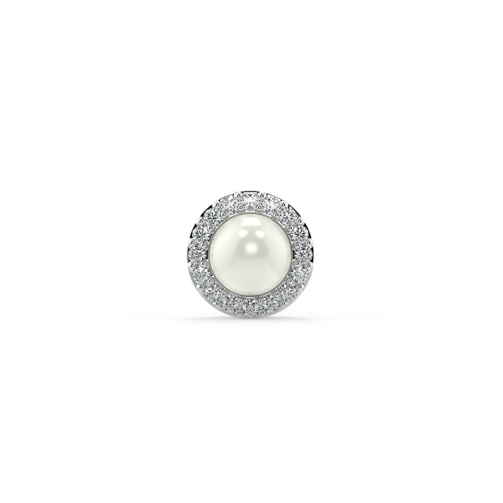 Elegant Pearl Halo Earrings