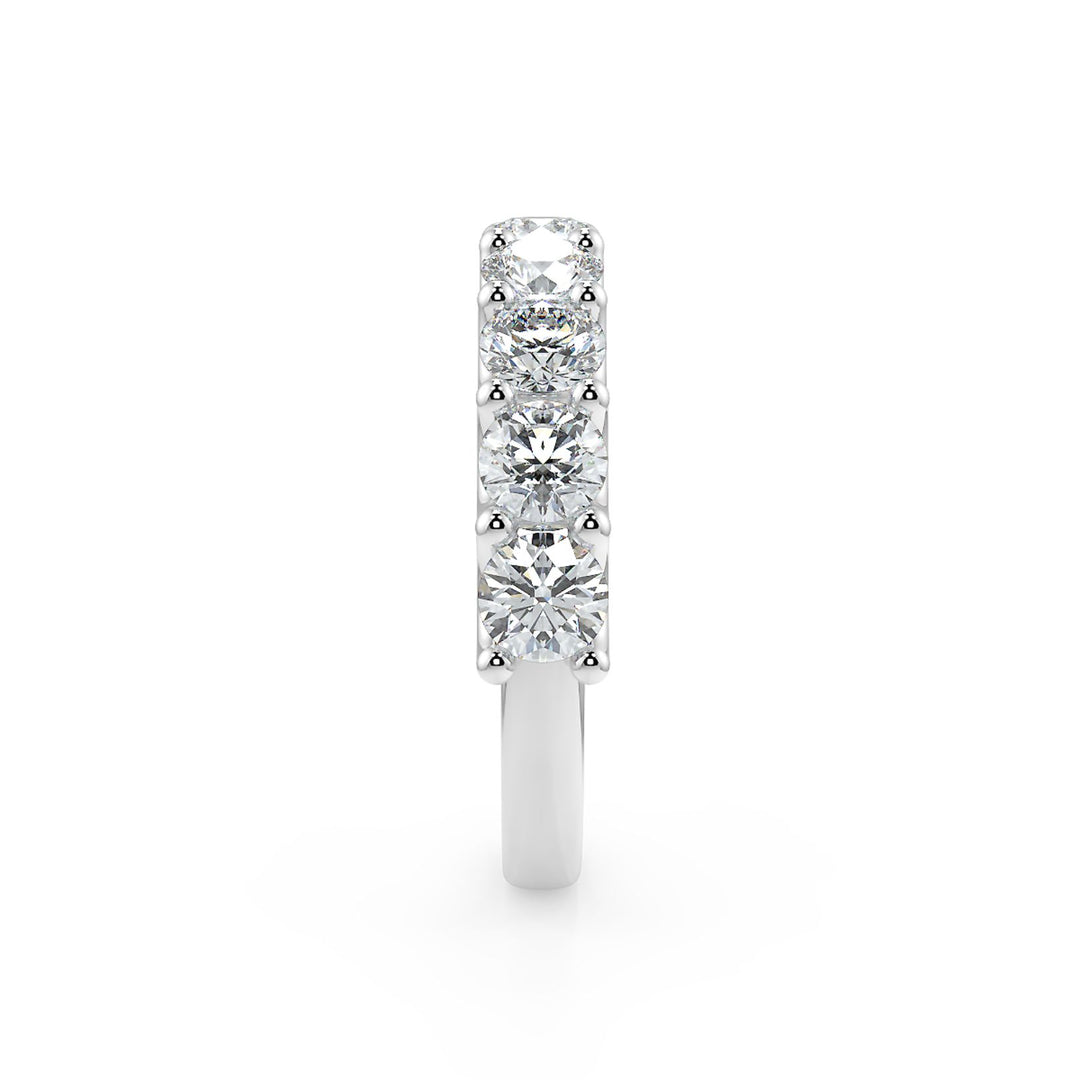 15 Pointer Round Cut Diamond Eternity Band