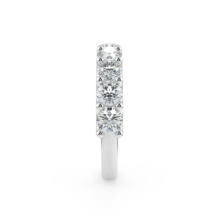 15 Pointer Round Cut Diamond Eternity Band