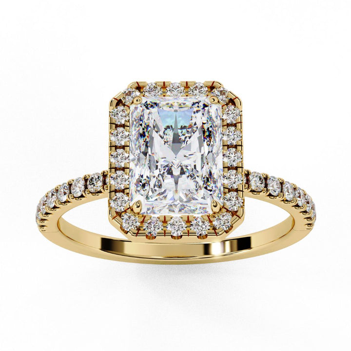 Radiant Cut Halo Lab-Grown Diamond Ring