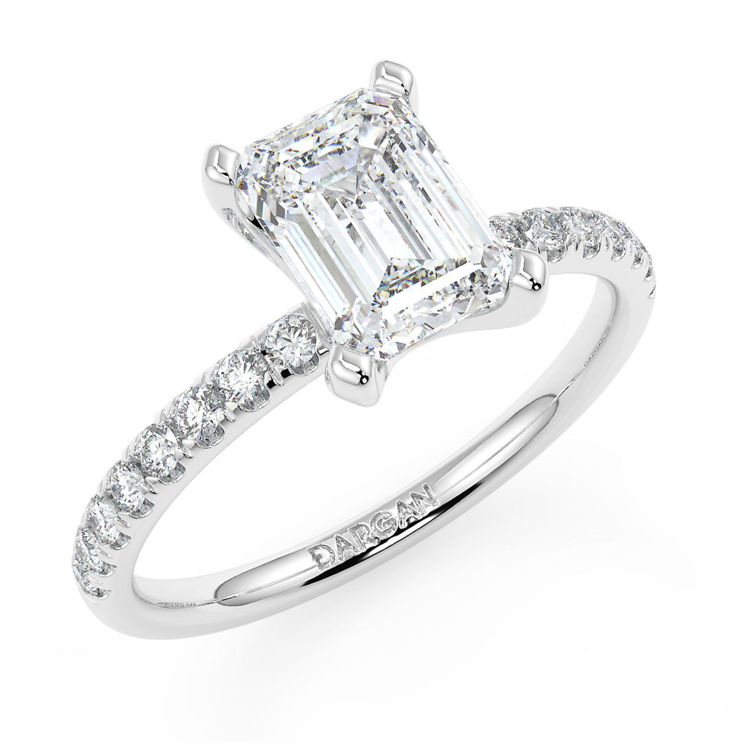 Emerald-Cut Solitaire Diamond Ring
