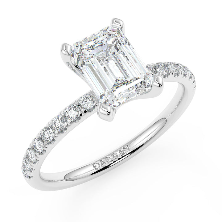 Emerald-Cut Solitaire Diamond Ring