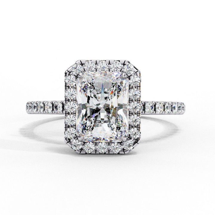 Radiant Cut Halo Lab-Grown Diamond Ring
