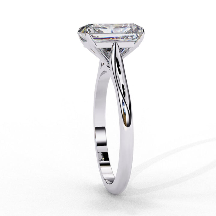 Radiant-Cut Solitaire Diamond Ring