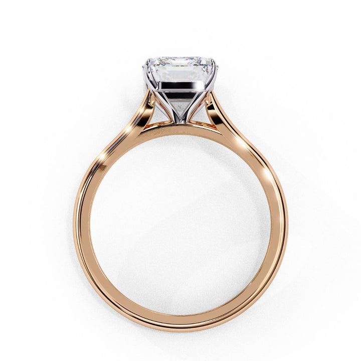Radiant-Cut Solitaire Diamond Ring