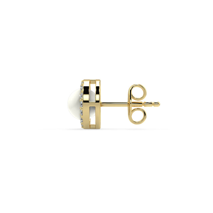 Elegant Pearl Halo Earrings