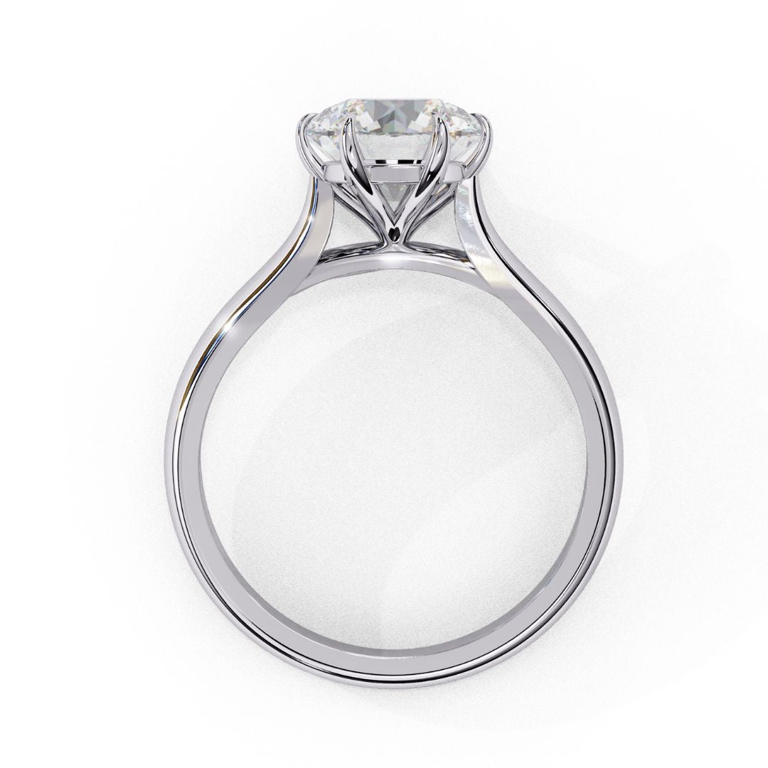 Round-Cut Solitaire Diamond Ring