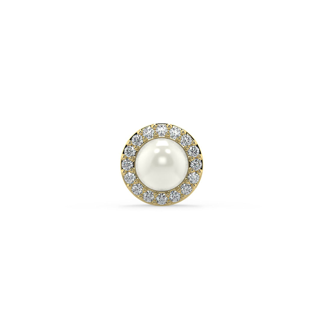 Elegant Pearl Halo Earrings