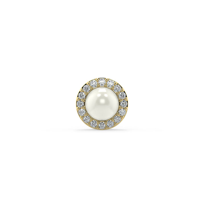 Elegant Pearl Halo Earrings
