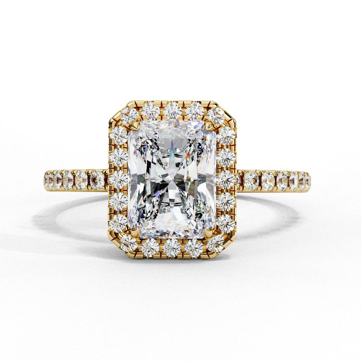 Radiant Cut Halo Lab-Grown Diamond Ring