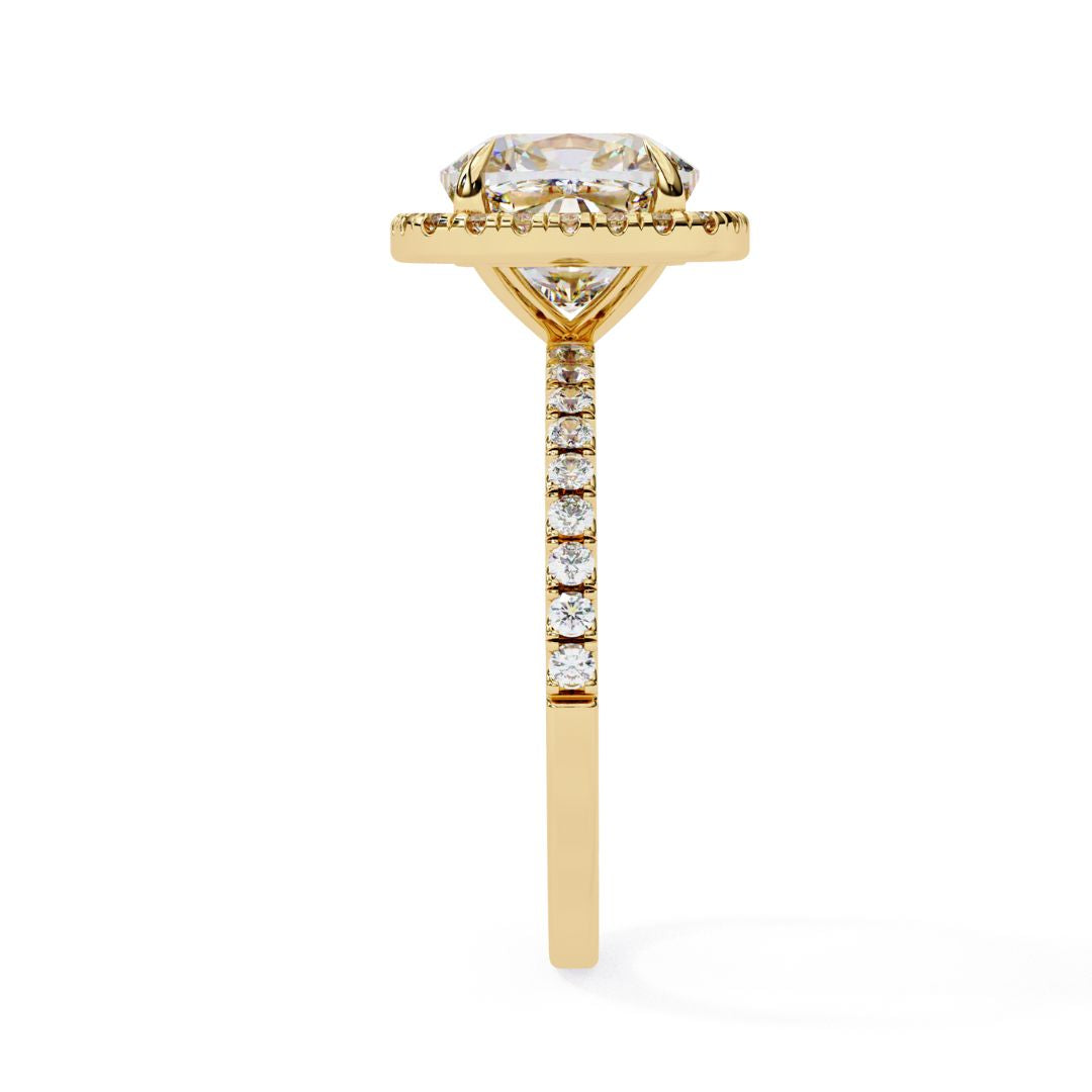 Cushion Cut Lab-Grown Diamond Ring