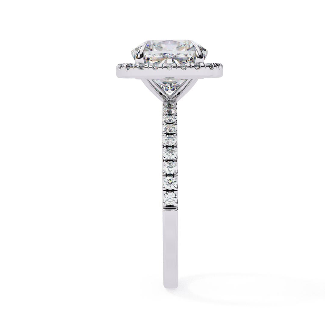 Cushion Cut Lab-Grown Diamond Ring