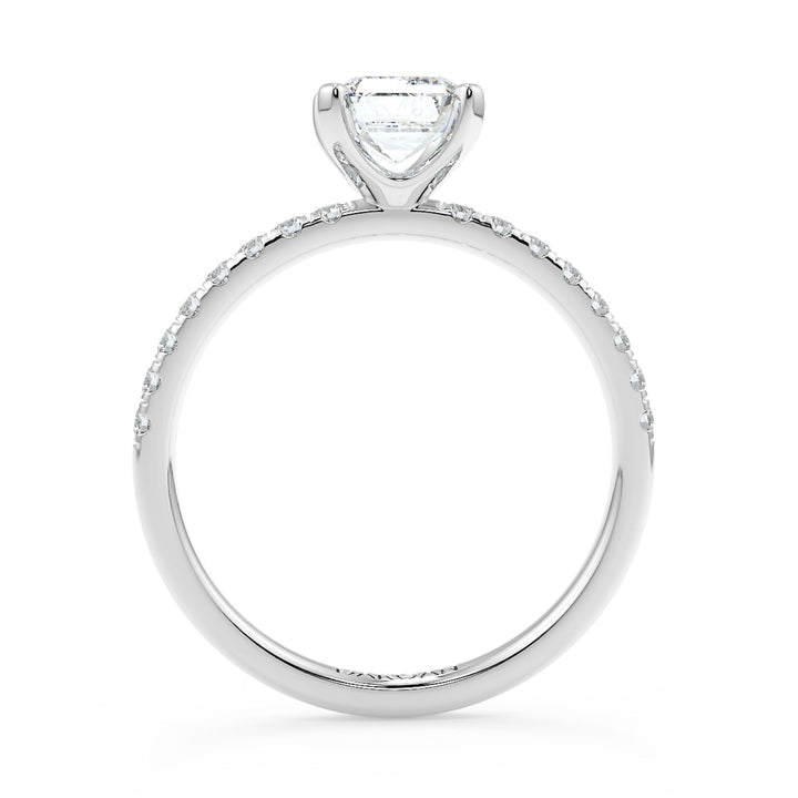 Emerald-Cut Solitaire Diamond Ring