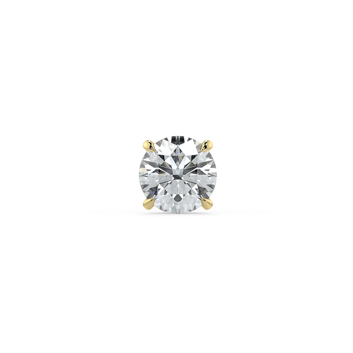 Brilliant Round-Cut Diamond Stud Earrings