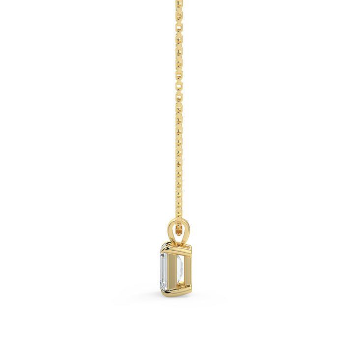 Emerald Cut Diamond Pendant Necklace