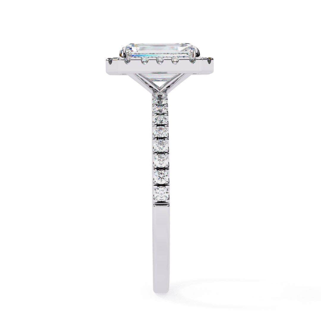 Radiant Cut Halo Lab-Grown Diamond Ring