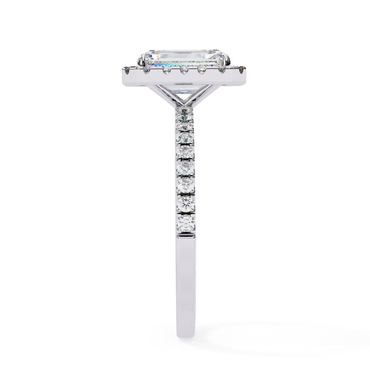 Radiant Cut Halo Lab-Grown Diamond Ring