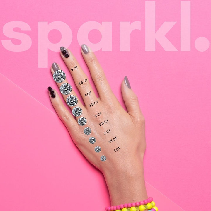 Round Brilliant Trilogy Lab-Grown Diamond Ring