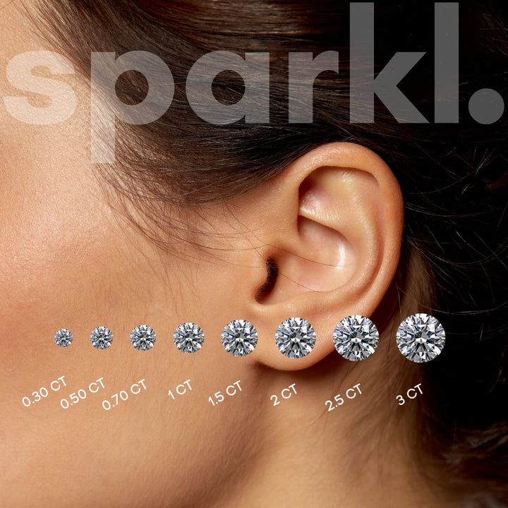 Classic Solitaire Lab-Grown Diamond Stud Earrings