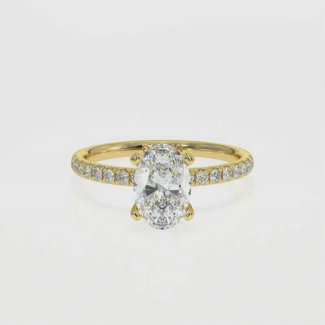 Oval-Cut Solitaire Diamond Ring