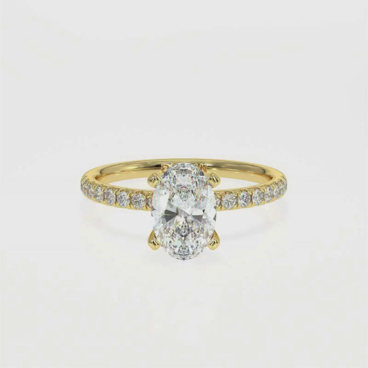 Oval-Cut Solitaire Diamond Ring