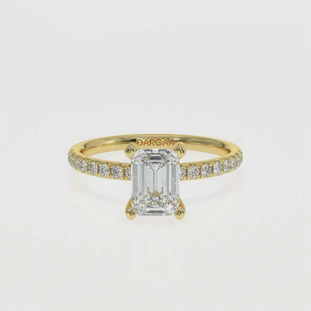 Emerald-Cut Solitaire Diamond Ring
