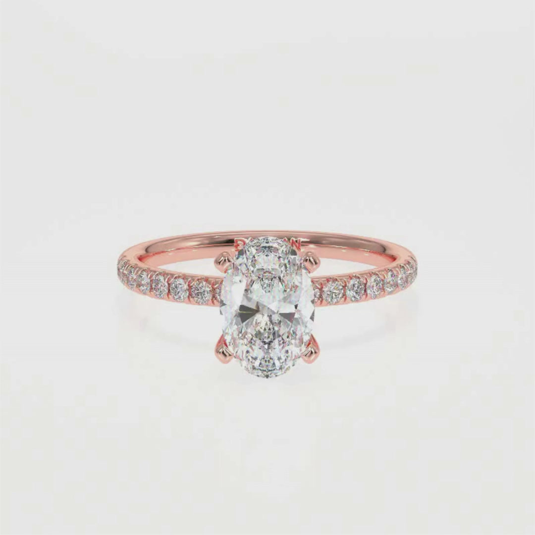 Oval-Cut Solitaire Diamond Ring